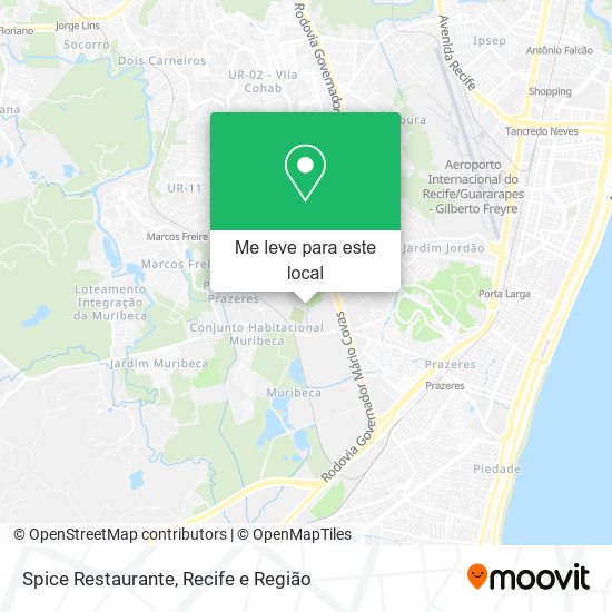 Spice Restaurante mapa