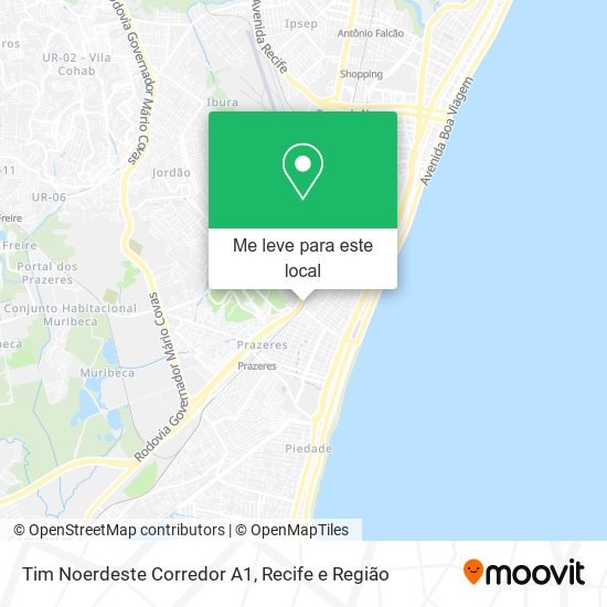 Tim Noerdeste Corredor A1 mapa