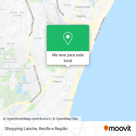 Shopping Lanche mapa