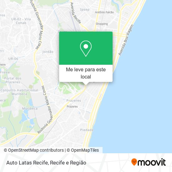 Auto Latas Recife mapa