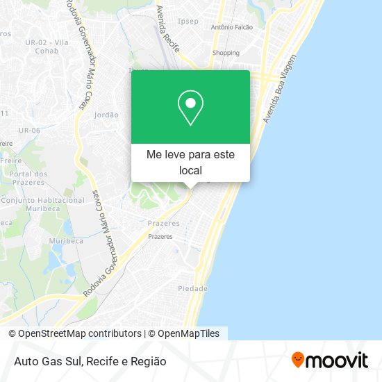 Auto Gas Sul mapa