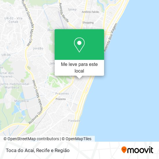Toca do Acai mapa