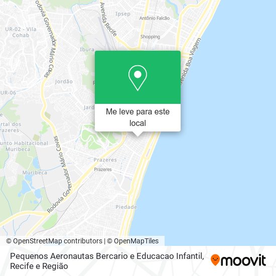 Pequenos Aeronautas Bercario e Educacao Infantil mapa