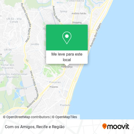 Com os Amigos mapa