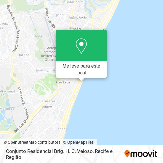 Conjunto Residencial Brig. H. C. Veloso mapa