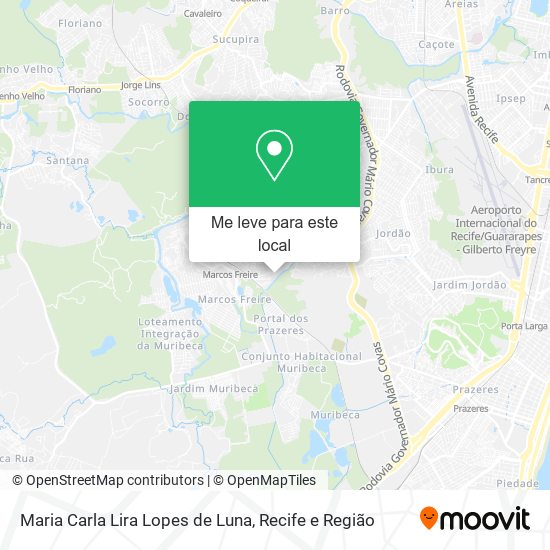 Maria Carla Lira Lopes de Luna mapa