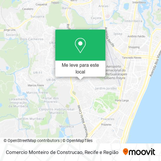 Comercio Monteiro de Construcao mapa