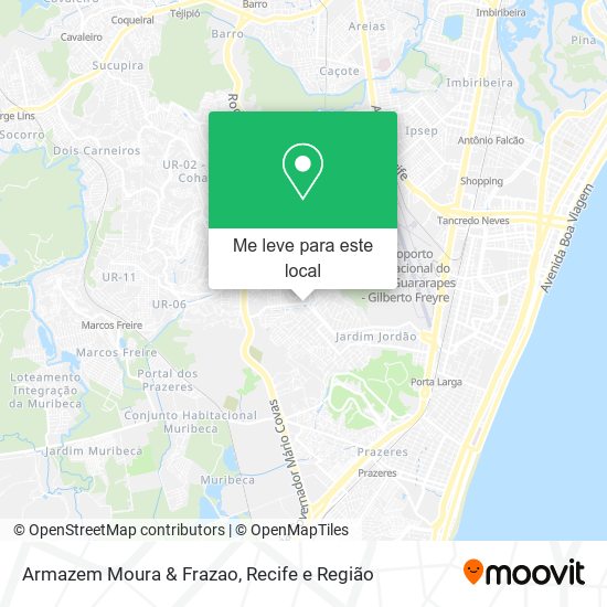 Armazem Moura & Frazao mapa