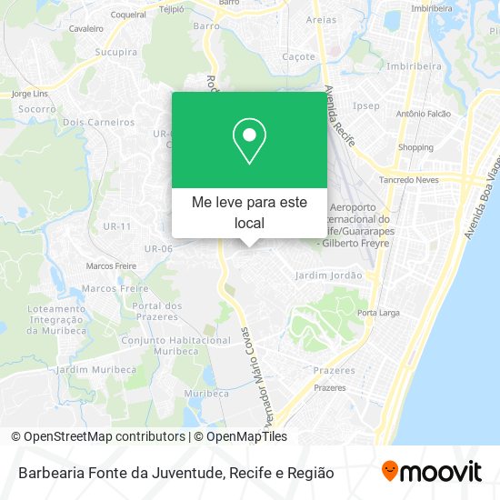 Barbearia Fonte da Juventude mapa