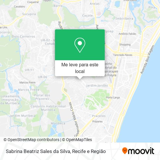 Sabrina Beatriz Sales da Silva mapa