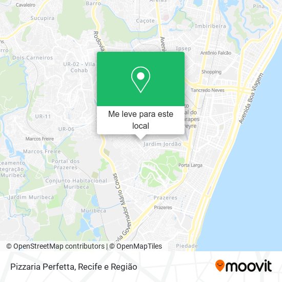 Pizzaria Perfetta mapa