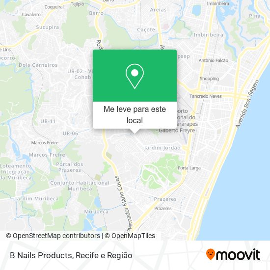 B Nails Products mapa