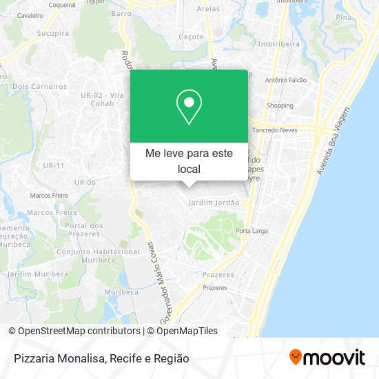 Pizzaria Monalisa mapa