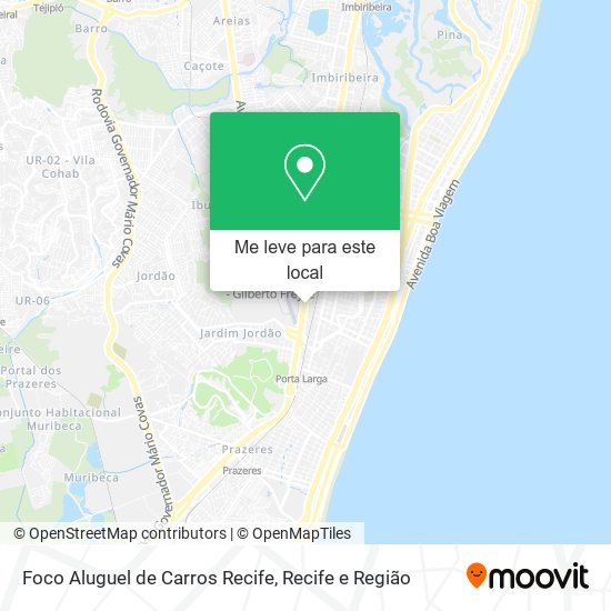 Foco Aluguel de Carros Recife mapa