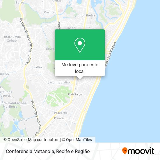 Conferência Metanoia mapa