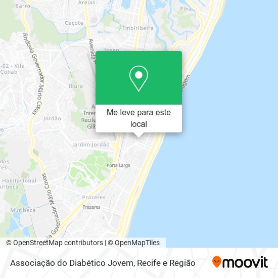 Associação do Diabético Jovem mapa