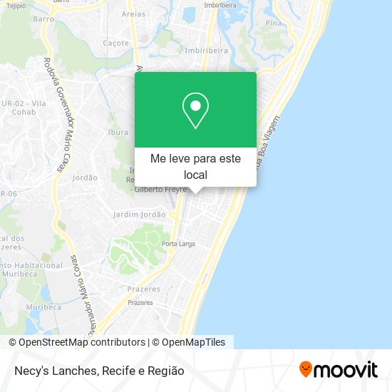 Necy's Lanches mapa