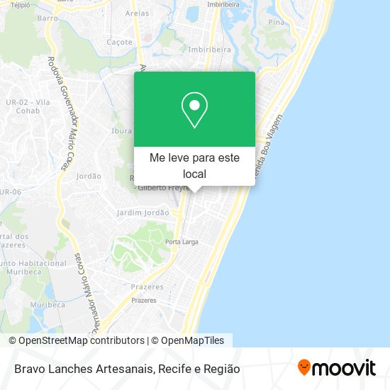 Bravo Lanches Artesanais mapa