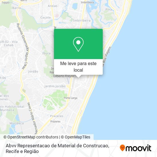 Abvv Representacao de Material de Construcao mapa