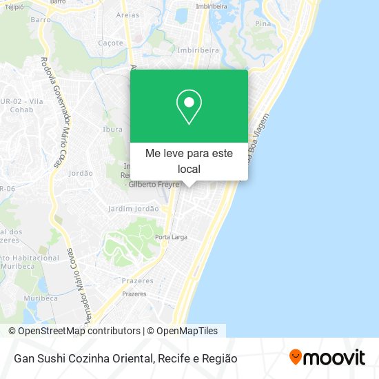 Gan Sushi Cozinha Oriental mapa