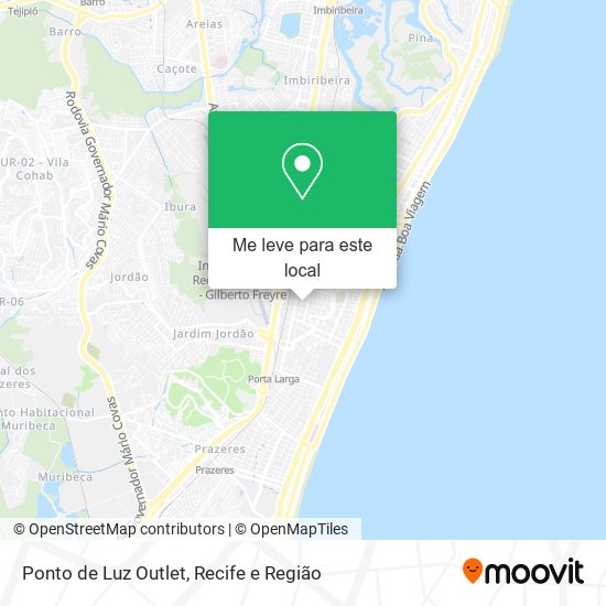 Ponto de Luz Outlet mapa