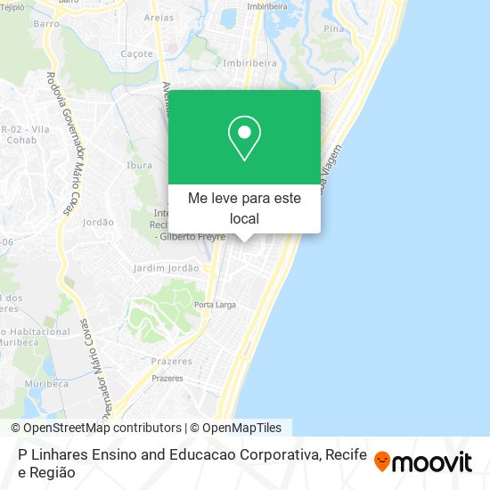 P Linhares Ensino and Educacao Corporativa mapa