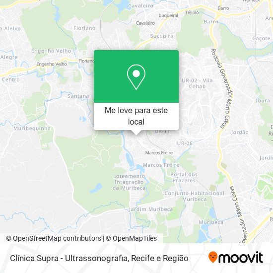 Clínica Supra - Ultrassonografia mapa