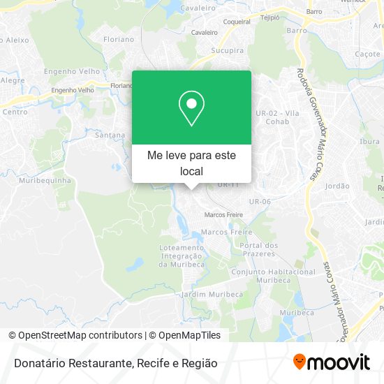 Donatário Restaurante mapa