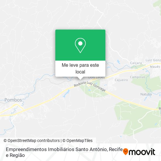 Empreendimentos Imobiliários Santo Antônio mapa