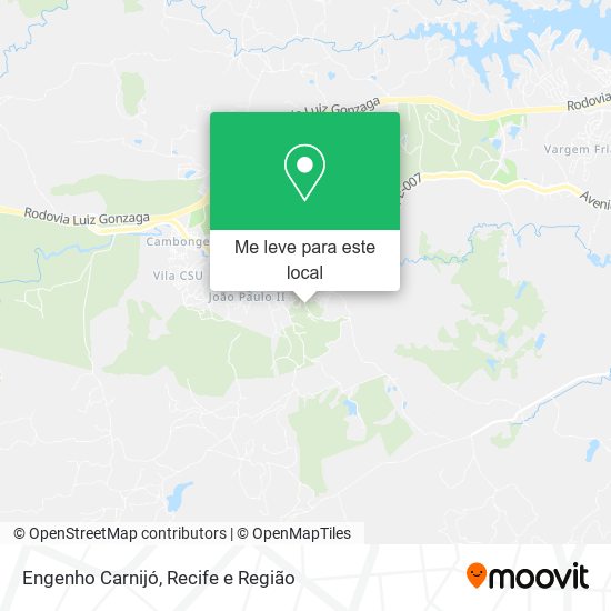 Engenho Carnijó mapa