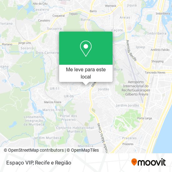 Espaço VIP mapa