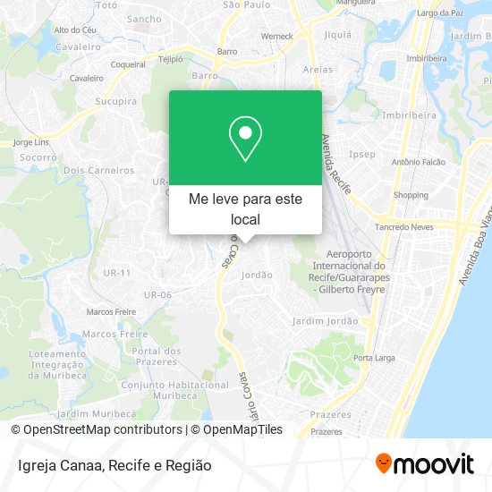 Igreja Canaa mapa