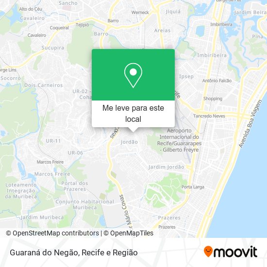 Guaraná do Negão mapa