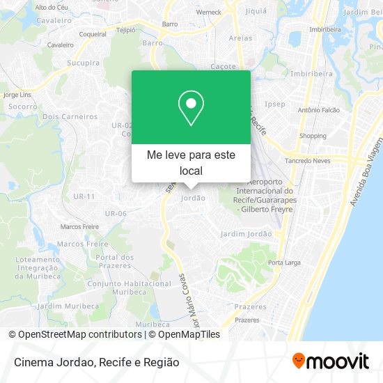Cinema Jordao mapa
