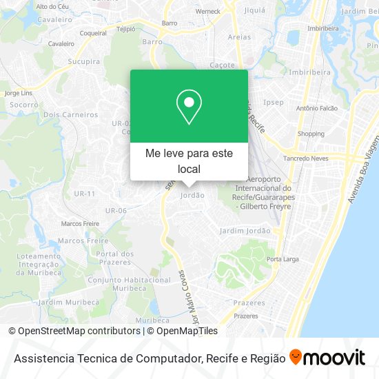 Assistencia Tecnica de Computador mapa