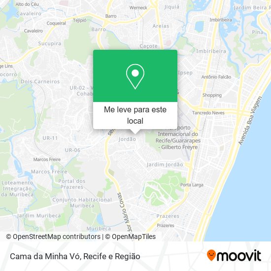 Cama da Minha Vó mapa