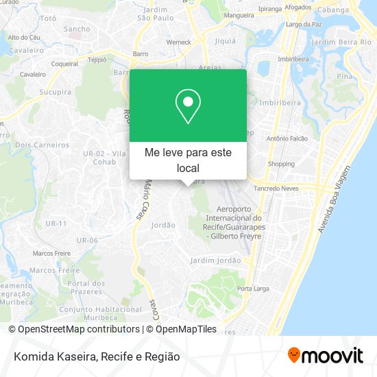 Komida Kaseira mapa