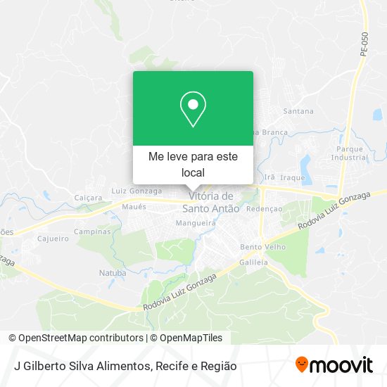 J Gilberto Silva Alimentos mapa