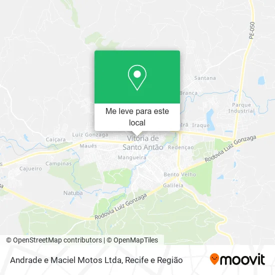 Andrade e Maciel Motos Ltda mapa