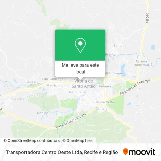 Transportadora Centro Oeste Ltda mapa
