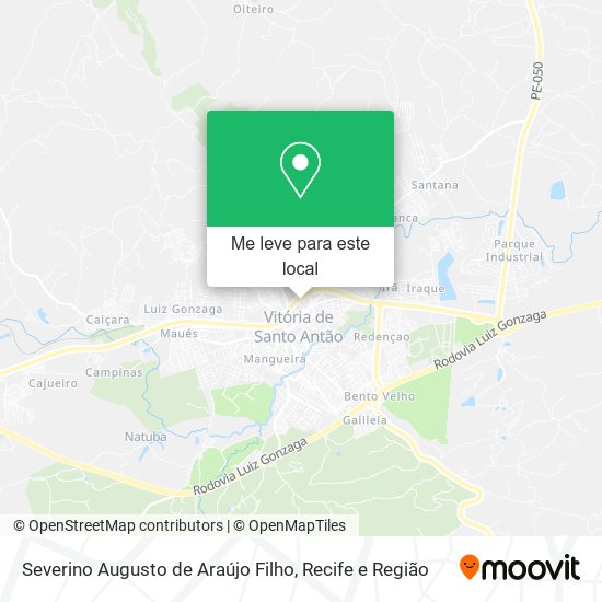 Severino Augusto de Araújo Filho mapa