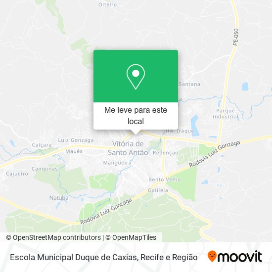 Escola Municipal Duque de Caxias mapa