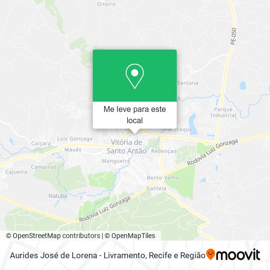 Aurides José de Lorena - Livramento mapa