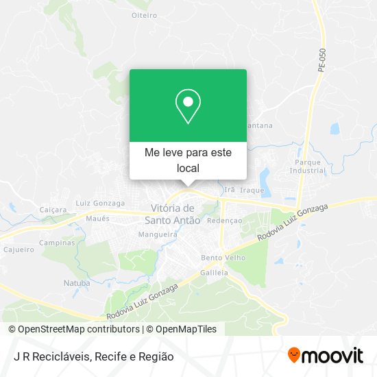J R Recicláveis mapa