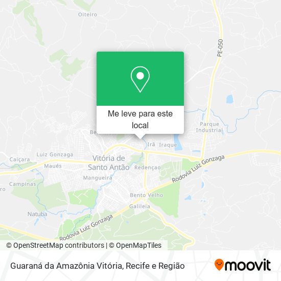 Guaraná da Amazônia Vitória mapa