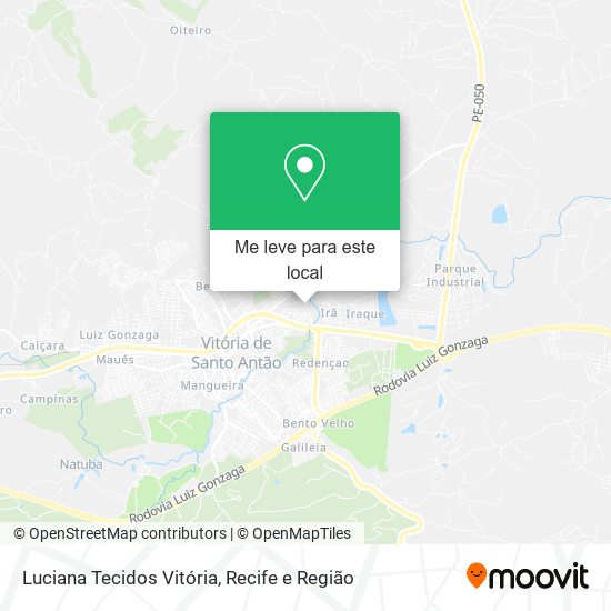 Luciana Tecidos Vitória mapa