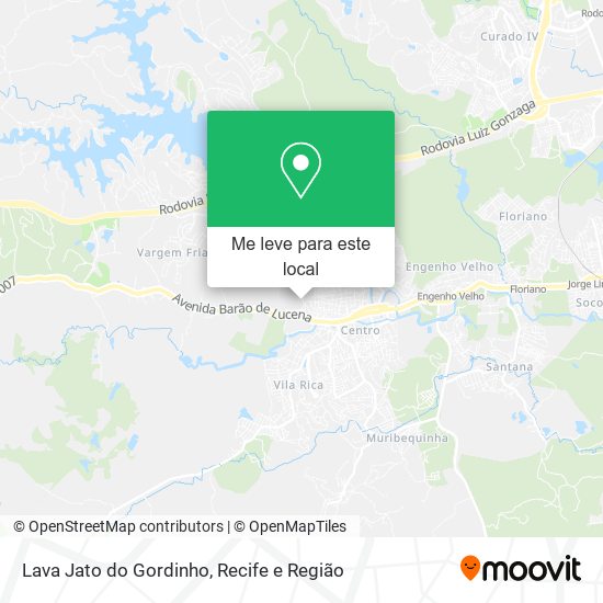 Lava Jato do Gordinho mapa