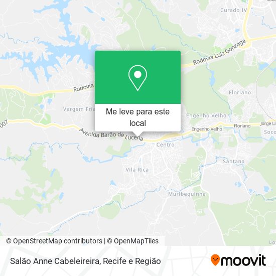 Salão Anne Cabeleireira mapa