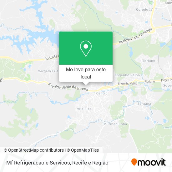 Mf Refrigeracao e Servicos mapa