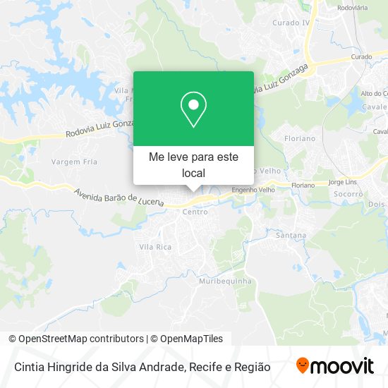 Cintia Hingride da Silva Andrade mapa
